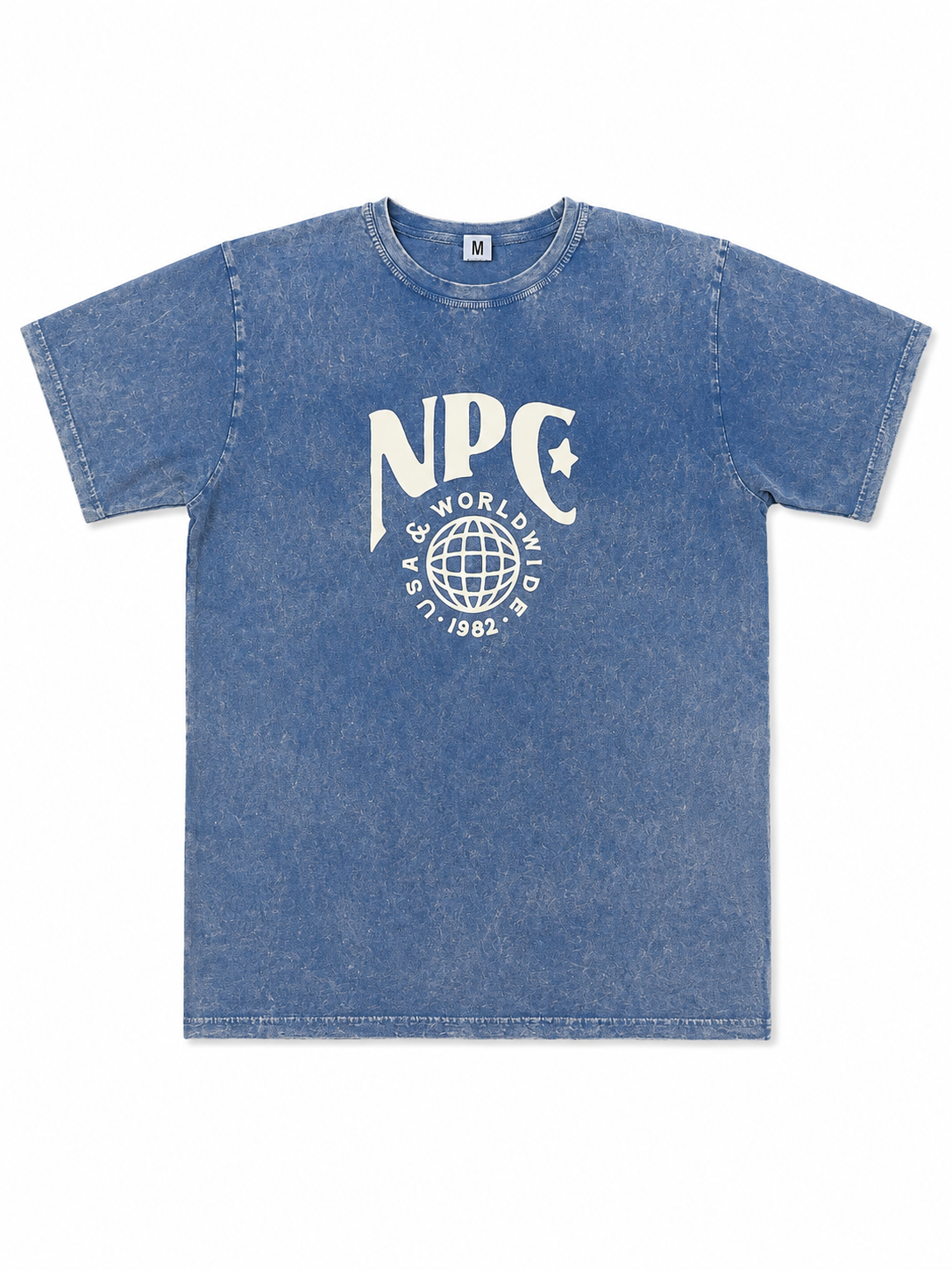 NPC LEGACY DISTRESSED T-SHIRT - COBALT BLUE