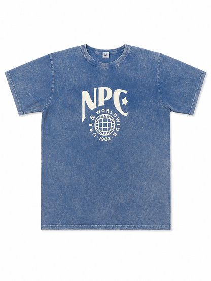 NPC LEGACY DISTRESSED T-SHIRT - COBALT BLUE