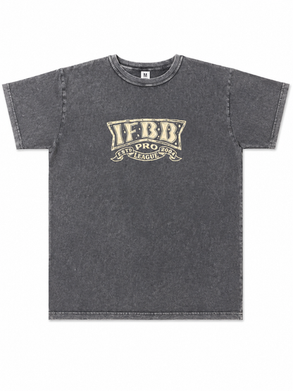 IFBB PRO LEGACY DISTRESSED T-SHIRT - STEEL GRAY